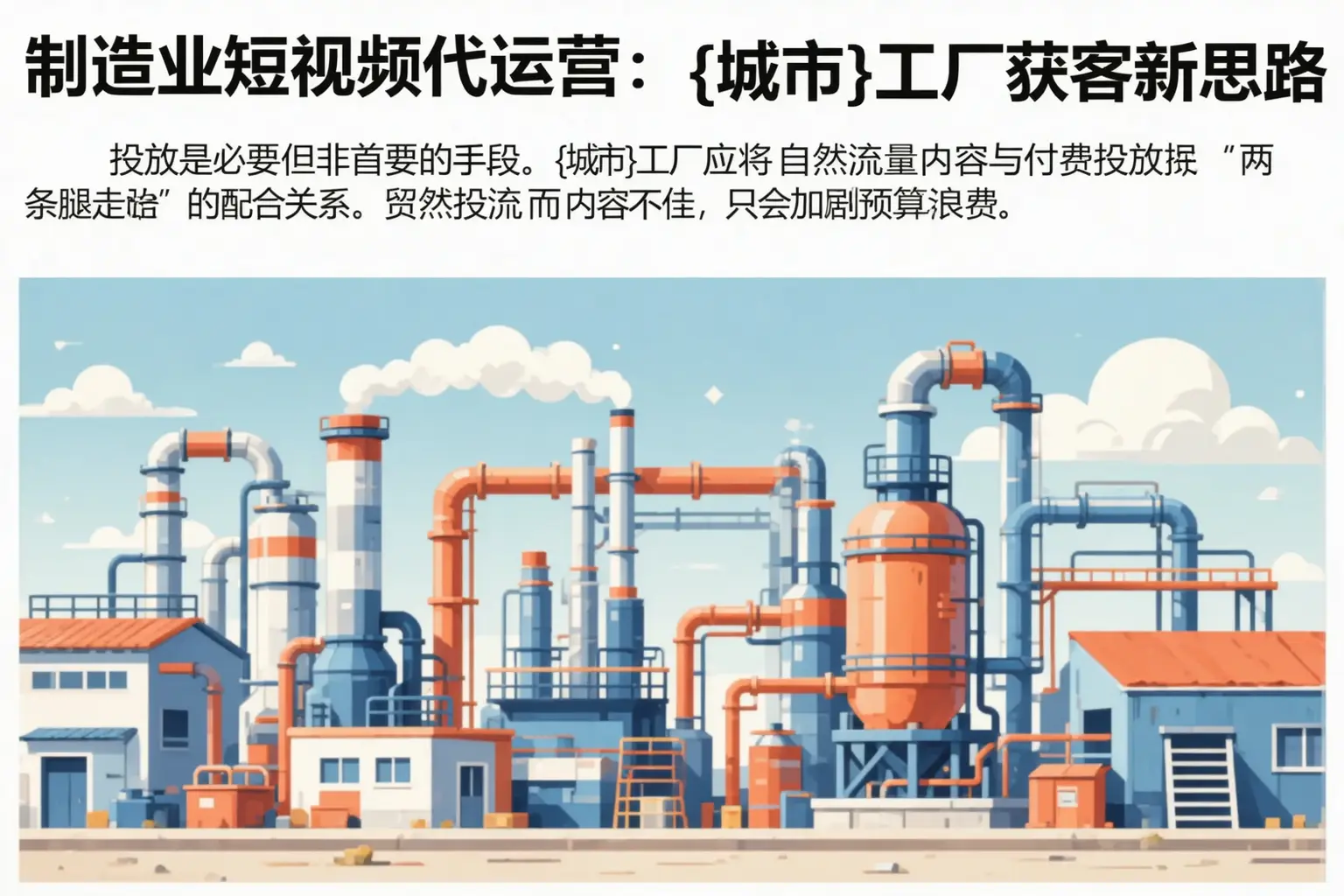 制造业短视频代运营：五莲工厂获客新思路